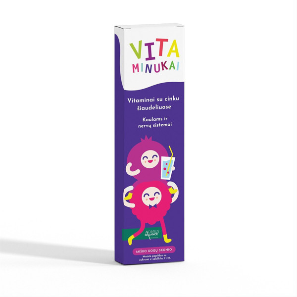 Acorus Balance vitamin, vitamīni salmiņos ar cinku, meža ogu garšu, 6G, N7 attēls