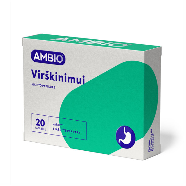 AMBIO gremošanai 20 tabletes attēls