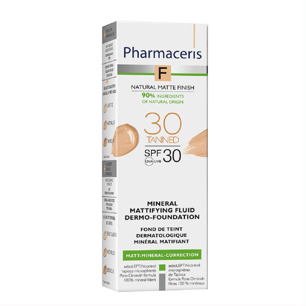 PHARMACERIS F MATTIFYING, matēts minerālpūderis nr.3, SPF30, 30ml attēls
