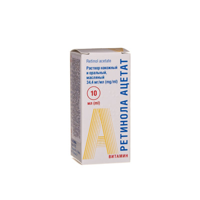 RETINOLACETATS (VIT A) 3,44% EĻĻAS ŠĶĪDUMS, 10 ml attēls