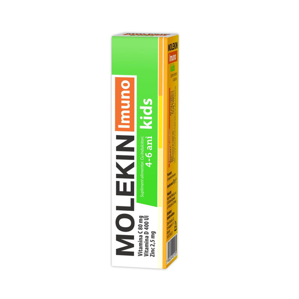 MOLEKIN IMUNO KIDS, bērniem  4-6 gadiem, putojošās tabletes, N20 attēls