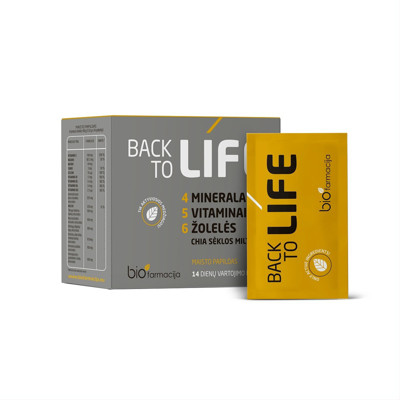BACK TO LIFE, pulveris iekšķīgi lietojama šķīduma pagatavošanai, N14 attēls