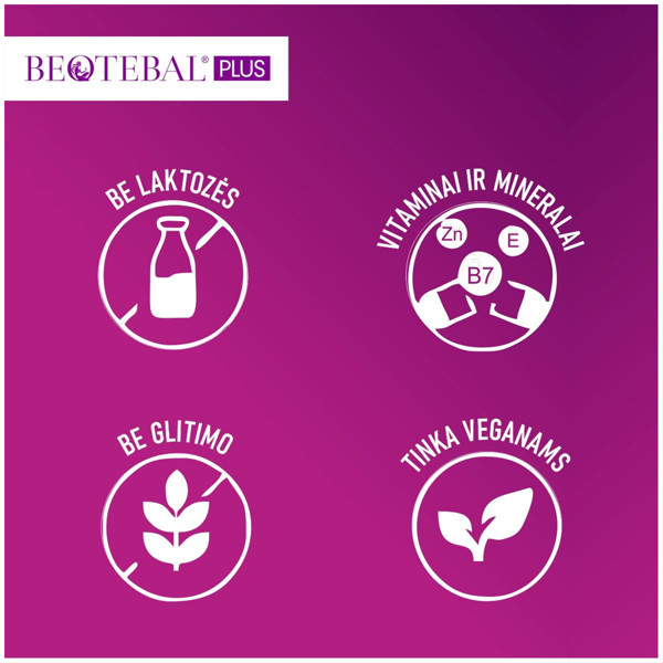 BEOTEBAL PLUS, matiem, ādai, nagiem, tabletes, N30 attēls