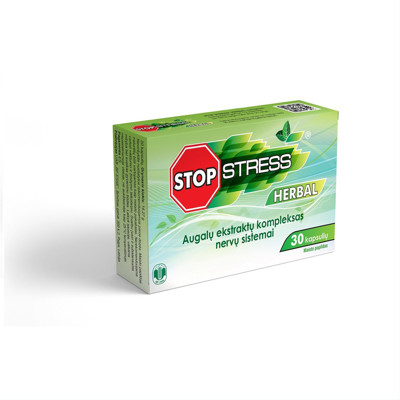 STOP STRESS HERBAL, kapsulas, N30 attēls