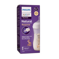 PHILIPS AVENT NATURAL RESPONSE, Dekorēta pudele, ŽIRAFE, 260ml, SCY903/66 attēls