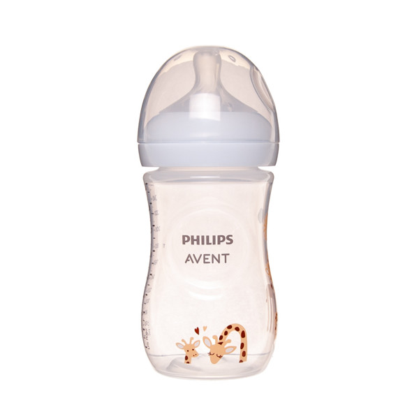PHILIPS AVENT NATURAL RESPONSE, Dekorēta pudele, ŽIRAFE, 260ml, SCY903/66 attēls