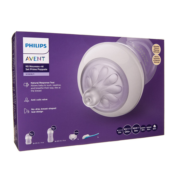PHILIPS AVENT NATURAL RESPONSE, komplekts jaundzimušajam, SCD838/11, 1gab. attēls