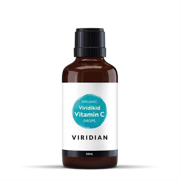 VIRIDIAN VIRIDIKID VITAMIN C DROPS, šķidrs C vitamīns, 50 ml attēls