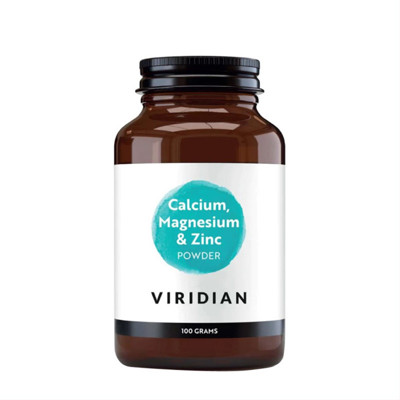 VIRIDIAN CALCIUM MAGNESIUM & ZINC, pulveris, 100 g attēls