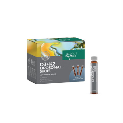 ACORUS BALANCE LIPOSOMIC D3 + K2, šķīdums iekšķīgai lietošanai, 25 ml, N14 attēls