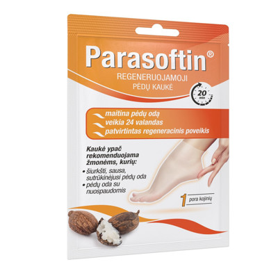 PARASOFTIN, atjaunojoša pēdu maska, 1 pāris attēls
