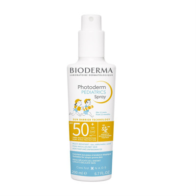 BIODERMA PHOTODERM PEDIATRICS SPRAY, saules aizsardzības aerosols bērniem no 12 mēnešiem, SPF50+, 200ml attēls