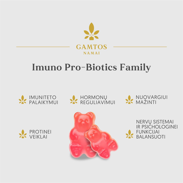 GAMTOS NAMAI BACTO KIDS, 60 Gumijas attēls