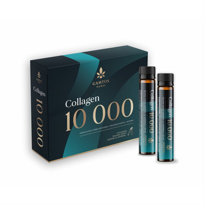 GAMTOS NAMAI COLLAGEN 10 000, šķidrs uztura bagātinātājs, 14 pudeles ar 25 ml attēls