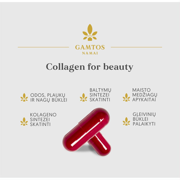 GAMTOS NAMAI COLLAGEN FOR BEAUTY, 90 kapsulas attēls