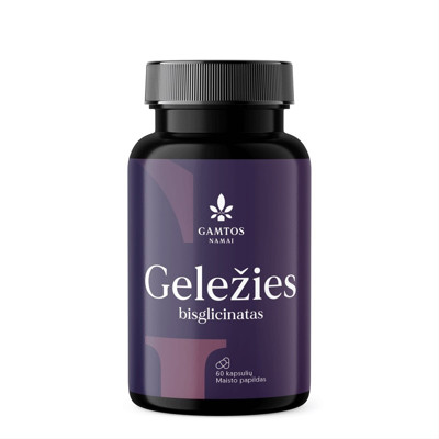 Dzelzs bisglikināts Gamtos namai, 60 kapsulas attēls