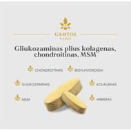 Gamtos namai glikozamīns plus kolagēns, hondroitīns, MSM, 120 tabletes attēls