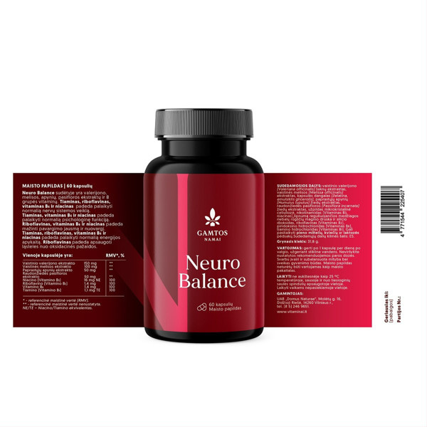 GAMTOS NAMAI NEURO BALANCE, 60 kapsulas attēls