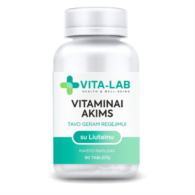 VITA-LAB VITAMĪNI ACĪM AR LUTEĪNU, 90 tabletes attēls