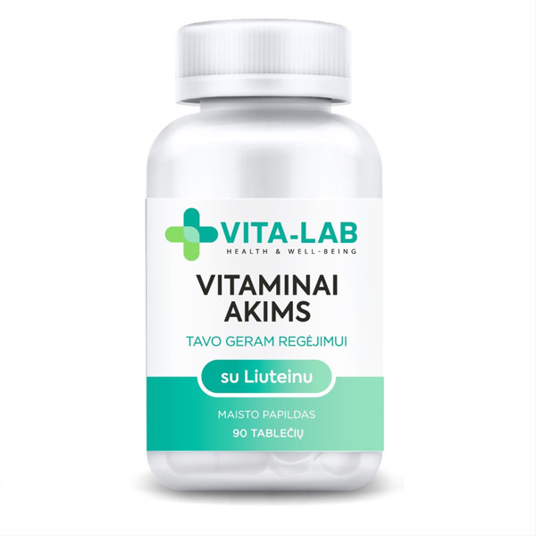 VITA-LAB VITAMĪNI ACĪM AR LUTEĪNU, 90 tabletes attēls