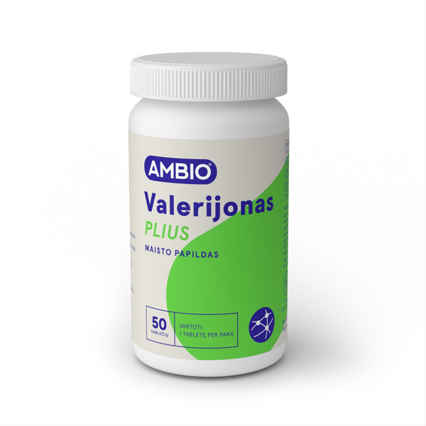 AMBIO Baldriāns Plus (200 mg), 50 tabletes attēls