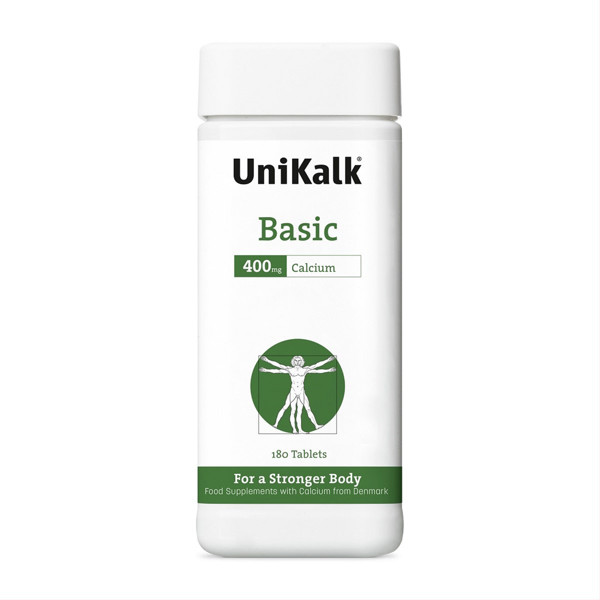 UNIKALK CALCIUM BASIC, 180 tabletes attēls