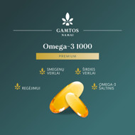 GAMTOS NAMAI OMEGA-3 1000 PREMIUM, 30 kapsulas attēls