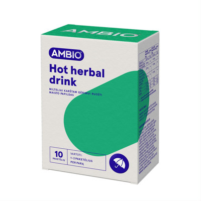 AMBIO HOT AUGU DZĒRIENS, 10 paciņas pulvera karstā dzēriena pagatavošanai attēls
