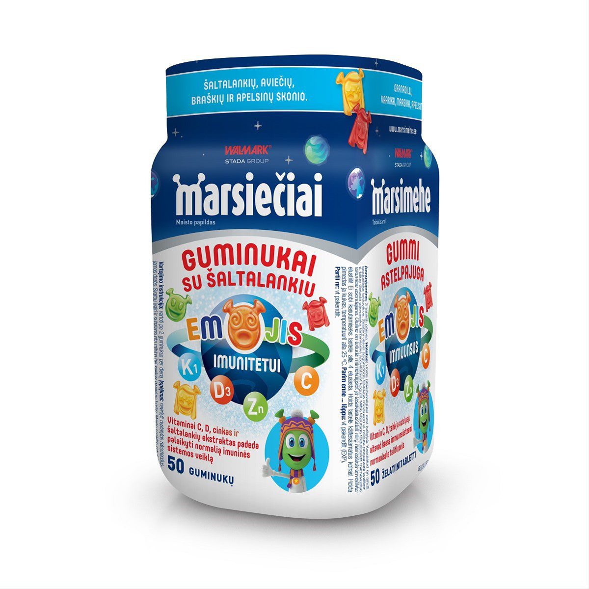 Walmark MARSIEŠI Gummies, ar smiltsērkšķi
