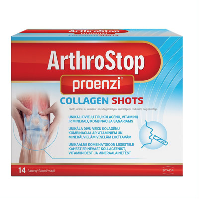 PROENZI ARTHROSTOP COLLAGEN SHOTS, 14 pudeles attēls