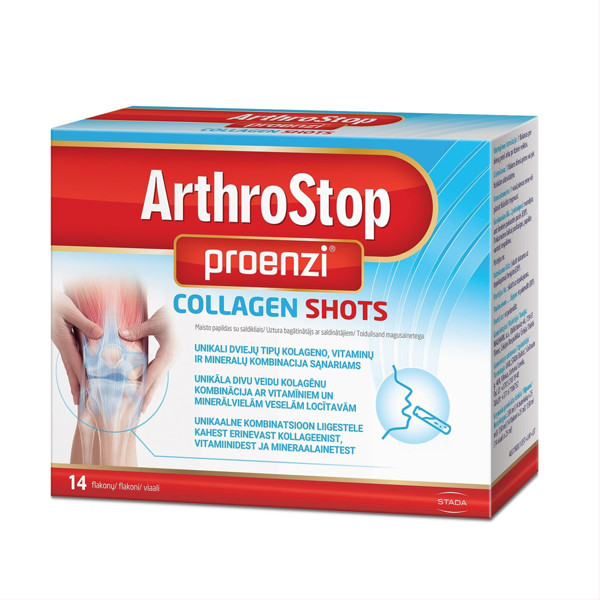PROENZI ARTHROSTOP COLLAGEN SHOTS, 14 pudeles attēls