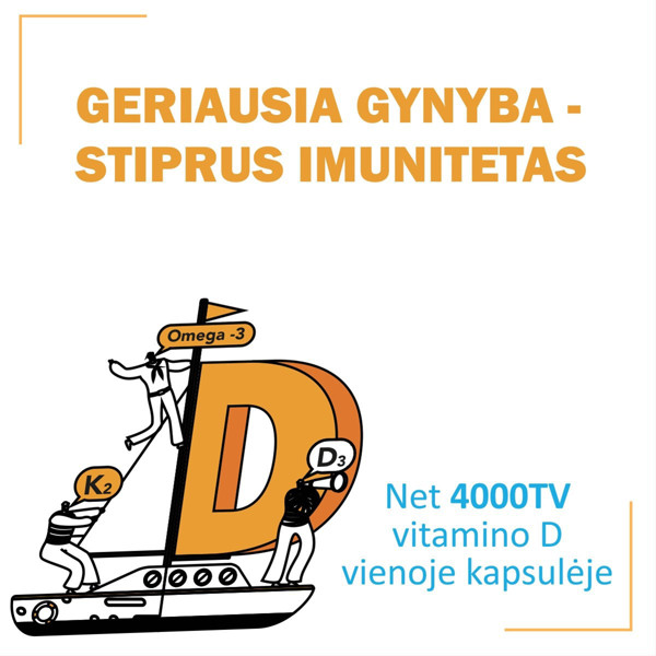 OLIDETRIM 4000 D3 + K2 OMEGA-3, 30 mīkstās kapsulas attēls