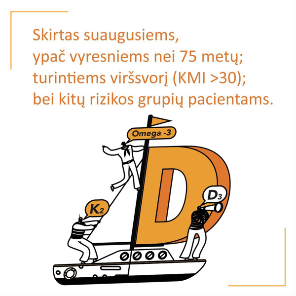 OLIDETRIM 4000 D3 + K2 OMEGA-3, 30 mīkstās kapsulas attēls