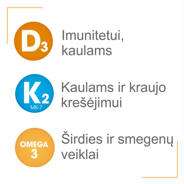 OLIDETRIM 4000 D3 + K2 OMEGA-3, 30 mīkstās kapsulas attēls