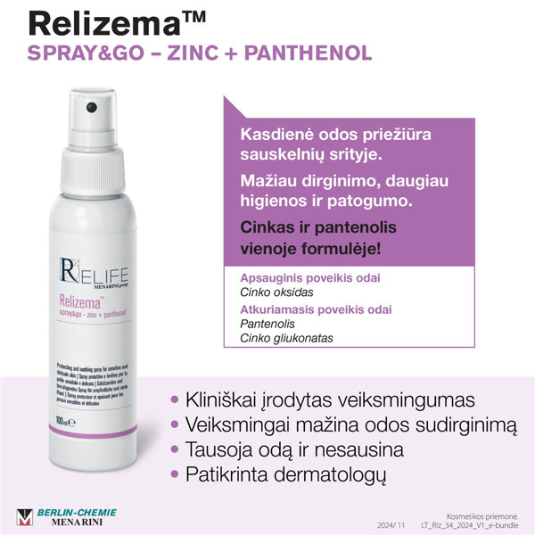 RELIZEMA SPRAY&GO, krēms, 100ml attēls