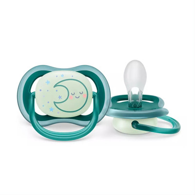 PHILIPS AVENT ULTRA AIR, silikona knupis, nakts, 6-18 mēn, SCF377/02, N1 attēls