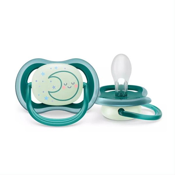 PHILIPS AVENT ULTRA AIR, silikona knupis, nakts, 6-18 mēn, SCF377/02, N1 attēls