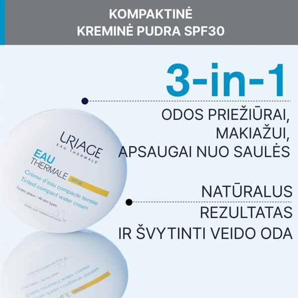 URIAGE EAU THERMALE, kompaktais pūderis, ar nokrāsu, SPF 30, 10g attēls