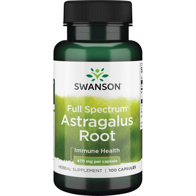 SWANSON ASTRAGALUS (POTĪTE), 470 mg, 100 kapsulas attēls