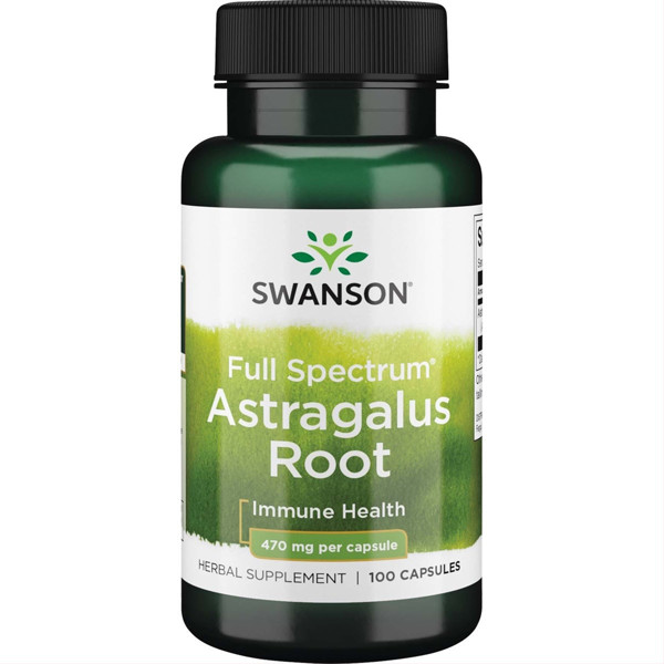 SWANSON ASTRAGALUS (POTĪTE), 470 mg, 100 kapsulas attēls