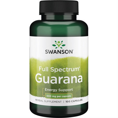 SWANSON GUARANA, 500 mg, 100 kapsulas attēls