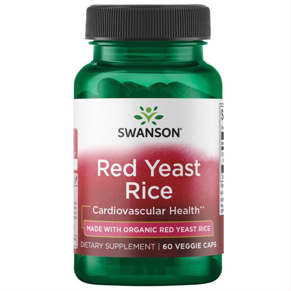 SWANSON SARKANĀ RAUGA RĪSI, 600 mg, 60 kapsulas attēls