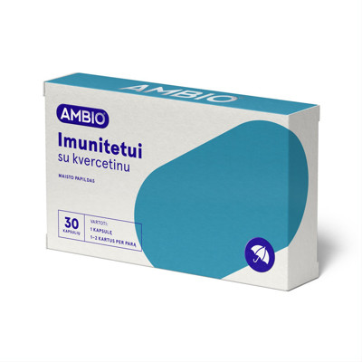 AMBIO imunitātei ar kvercetīnu, 30 kapsulas attēls