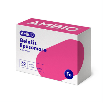 AMBIO dzelzs liposomās, 30 kapsulas attēls