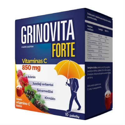GRINOVITA FORTE, 10 paciņas attēls