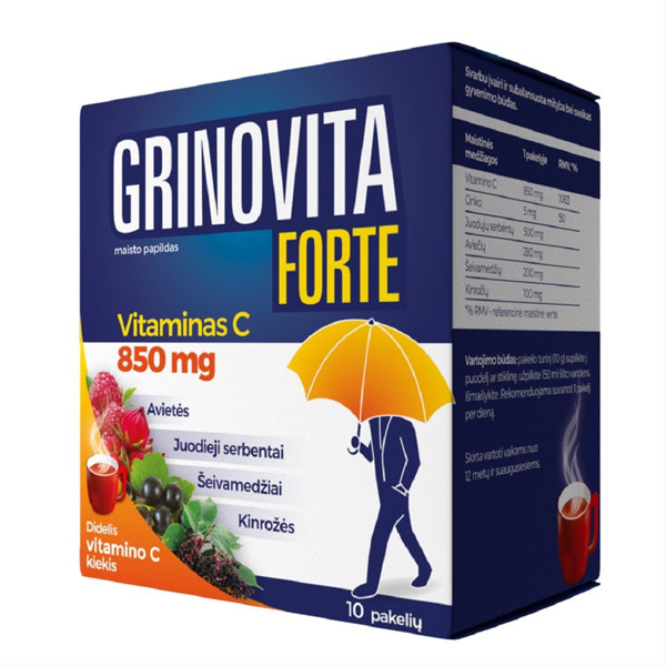 GRINOVITA FORTE, 10 paciņas attēls