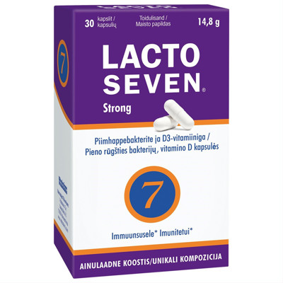 LACTO SEVEN STRONG, 30 kapsulas attēls