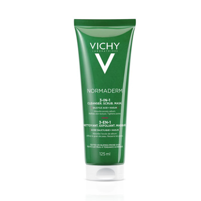VICHY NORMADERM, NORMADERM TRĪS VIENĀ TĪRĪŠANAS SKRUBIS MASKA, 125ml attēls