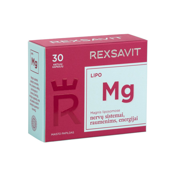 REXSAVIT LIPO Mg, 30 cietās kapsulas attēls
