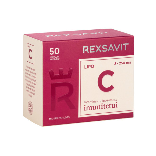 REXSAVIT LIPO C 250 mg, 50 cietās kapsulas attēls